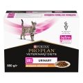 Корм влажный Purina Pro Plan Veterinary Diets UR Urinary для кошек при заболевании мочеполовой системы, с курицей, 10 штук по 85 г