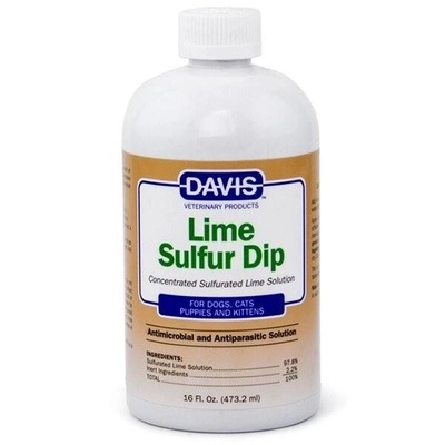 Засіб Davis Lime Sulfur антимікробний та антипаразитарний для собак та котів, концентрат, 473 мл
