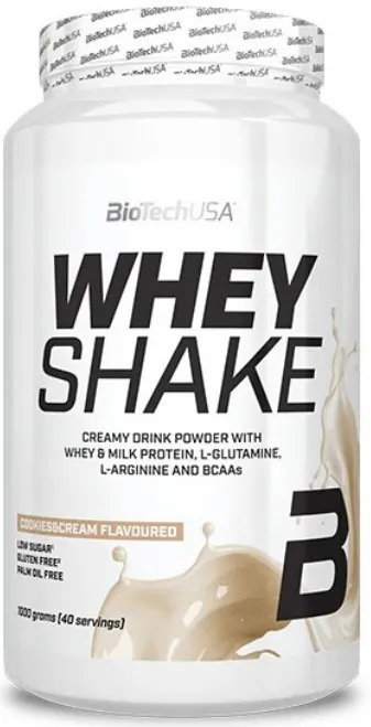 Протеїн сироватковий концентрат Biotech Whey Shake печиво з кремом, 1 кг