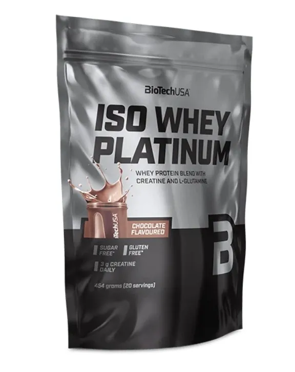 Протеїн сироватковий змішаний Biotech Iso Whey Platinum шоколад, 454 г