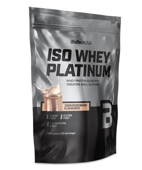 Протеїн сироватковий змішаний Biotech Iso Whey Platinum печиво з кремом, 454 г