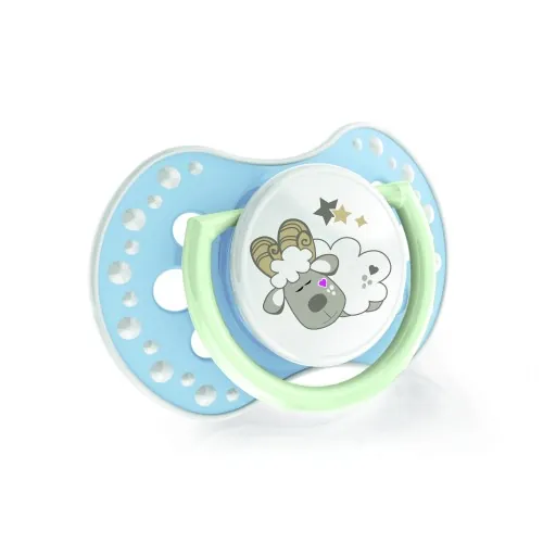 Пустушка силіконова Lovi Night & Day динамічна, 22/810boy, 3-6 місяців, 2 шт