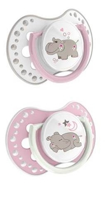 Пустышка силиконовая Lovi Night & Day динамическая, 22/810girl, 3-6 месяцев, 2 шт