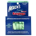 Беруші вкладки вушні MACK`S Safe Sound Original 9 захист від шуму, зелені, 10 пар
