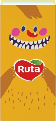 Платочки бумажные Ruta Monsters 3 слоя, 10 шт х 1 уп