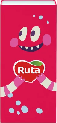 Хусточки паперові Ruta Monsters 3 шари, 10 шт х 1 уп