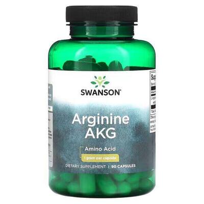 Аргинин AKG Swanson Arginine AKG 1 г, 90 капсул