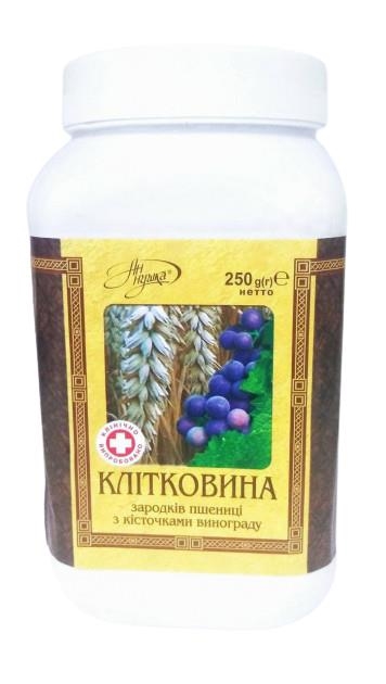 Клетчатка зародышей пшеницы Аннушка с косточками винограда, 250 г