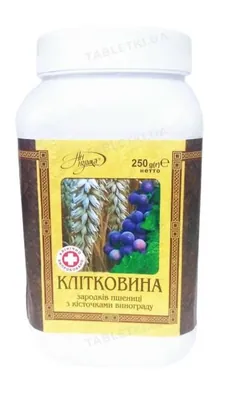 Клітковина зародків пшениці Аннушка з кісточками винограду, 250 г
