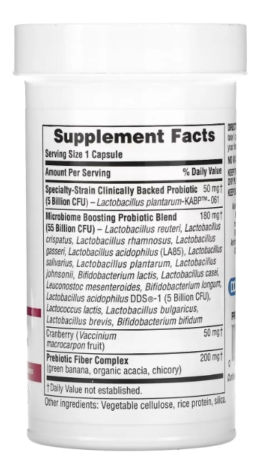 Пробиотик для женщин Nature's Plus Gi Natural Probiotic Women, 30 капсул