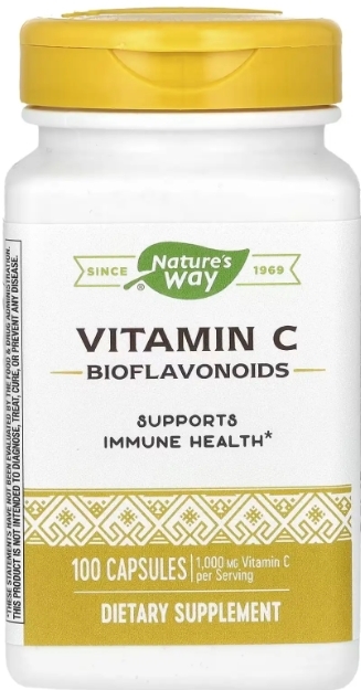 Витамин C Nature's Way Vitamin C Bioflavonoids, 100 капсул