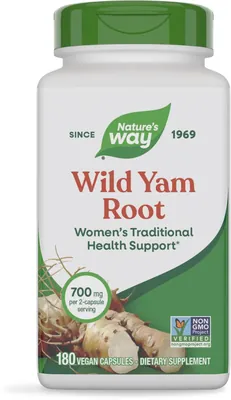 Дикий ямс Nature's Way Wild Yam, 180 капсул