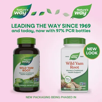 Дикий ямс Nature's Way Wild Yam, 180 капсул