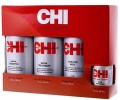 Набір CHI Home Stylist Kit для щоденного догляду за волоссям (шампунь 355мл + спрей 355мл + кондиціонер 355мл + шовк 59 мл)