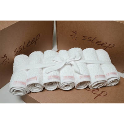 Набор Ssleep Set Of Cosmetic Face Towels косметических полотенец для лица, 30х50 см, 7 шт