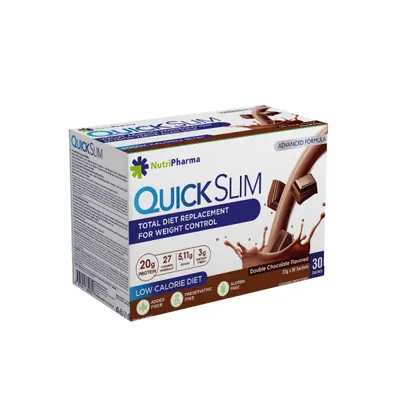 Коктейль Livesta Quick Slim Подвійний шоколад, 30 саше по 23 г