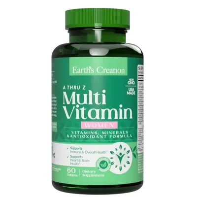 Вітаміни для жінок Earth's Creation Multivitamin (A Thru Z) For Women таблетки №60