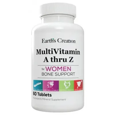 Вітаміни для жінок Earth's Creation Multivitamin (A Thru Z) For Women таблетки №60
