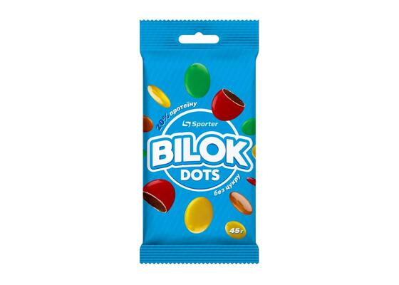 Драже Sporter Bilok Dots шоколадні з протеїном, 45 г