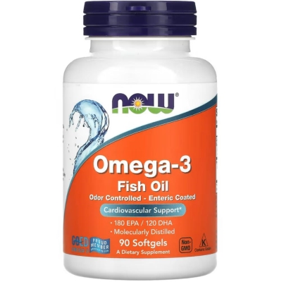 Омега-3 180 EPA/120 DHA NOW мягкие гелевые капсулы №90