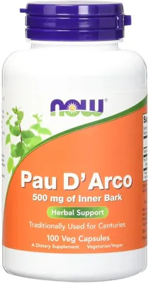Пау Д'арко NOW Pau D'Arco 500 мг вег. капсули №100