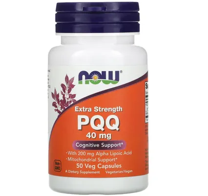 Пірролохінолінхінон NOW PQQ Extra Strength 40 мг вег. капсули №50