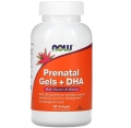 Мультивитаминный комплекс NOW для беременных и кормящих женщин Prenatal Gels + DHA капсулы №180