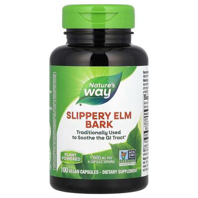 Вяза скользкого кора Nature's Way Slippery Elm Bark, 100 капсул