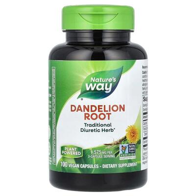 Одуванчика корень Nature's Way Dandelion Root, 100 веганских капсул