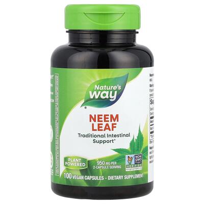 Нима лист Nature's Way Neem Leaf, 100 капсул