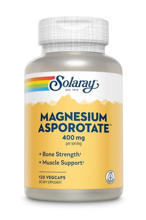 Магния аспартат Solaray Magnesium Asporotate 400 мг, 120 капсул
