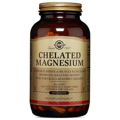 Магнію хелат Solgar Chelated Magnesium таблетки №250