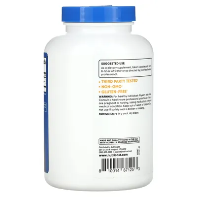 L-аргінін і L-цитрулін Nutricost L-Arginine L-Citrulline, 240 капсул