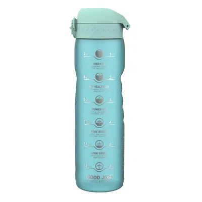 Пляшка для води ION8 OneTouch Times To Drink прозора блакитна, 1000 мл