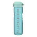 Пляшка для води ION8 OneTouch Times To Drink прозора блакитна, 1000 мл