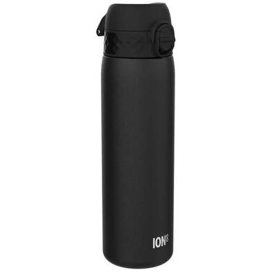 Пляшка для води ION8 OneTouch металева вакуумна Black, 500 мл