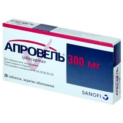 Апровель таблетки, п/о по 300 мг №28 (14х2)