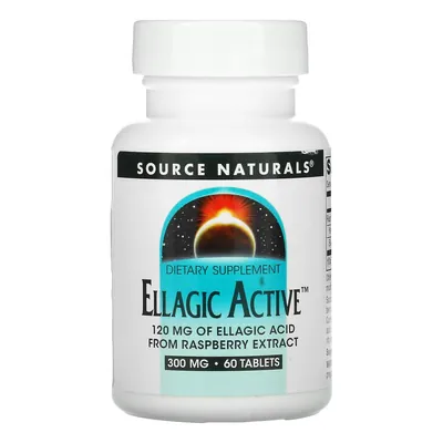 Малини листя екстракт Source Naturals Ellagic 300 мг, 60 таблеток