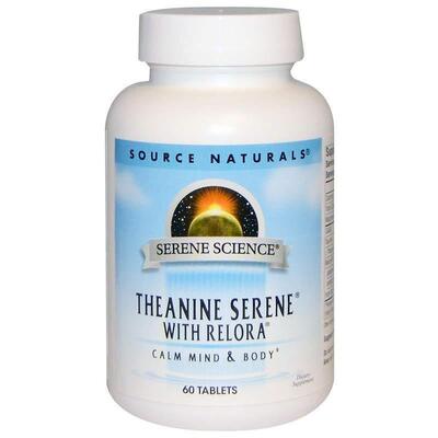 L-Теанін Source Naturals Theanine Serene, 60 таблеток