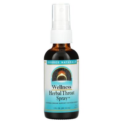 Спрей для горла успокаивающий Source Naturals Wellness Herbal Throat Spray, 59,14 мл