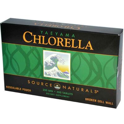 Хлорелла Source Naturals Yaeyama Chlorella 200 мг, 300 таблеток