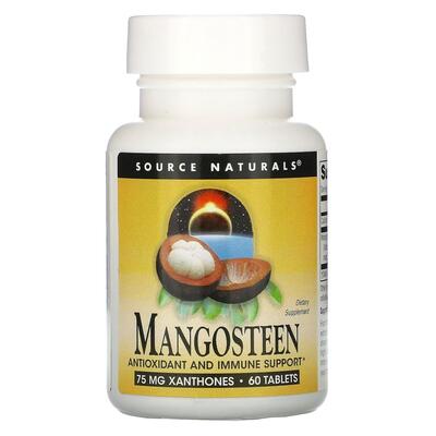 Мангостін Source Naturals Mangosteen 187,5 мг, 60 таблеток