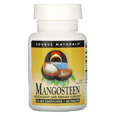 Мангостін Source Naturals Mangosteen 187,5 мг, 60 таблеток