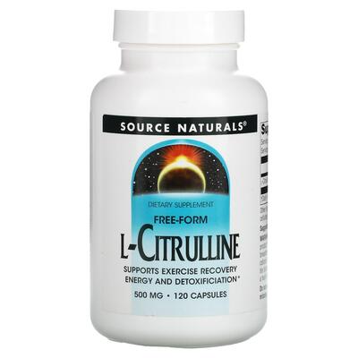 Цитрулін Source Naturals L-Citrulline 500 мг, 120 капсул