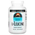 Лейцин Source Naturals L-Leucine 500 мг, 240 капсул