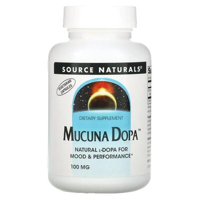 Мукуна жгучая Source Naturals Mucuna Dopa 100 мг, 60 вегетарианских капсул