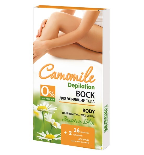 Воск Camomile Depilation для депиляции тела, 16 шт