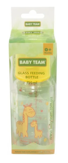 Пляшка для годування Baby Team 1200 скляна, 150 мл