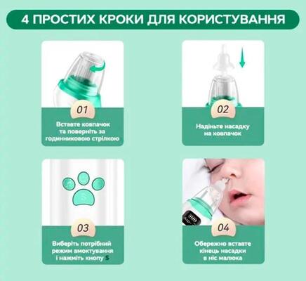 Аспиратор Arhimed EcoBreath XS электронный назальный