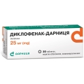 Диклофенак-Дарниця таблетки, в/о, киш./розч. по 25 мг №30 (10х3)